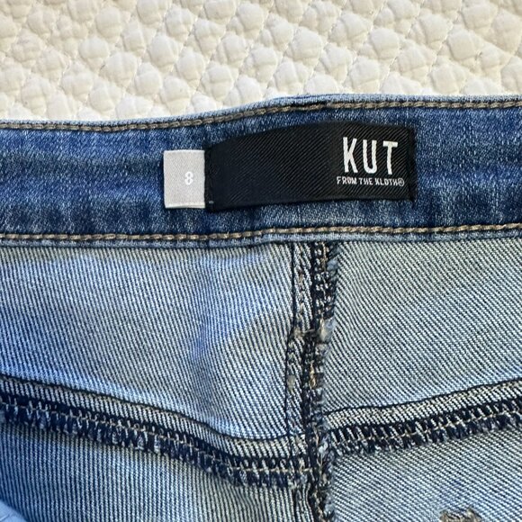 KUT Kelsey Fab Ab Ankle Flare Jeans - Picture 3 of 11
